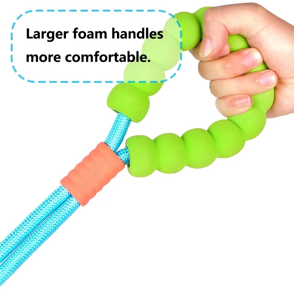 Gadgetzan® Verstelbare Touwlijn voor Hond met Antislip Handvat - Groen - 150cm