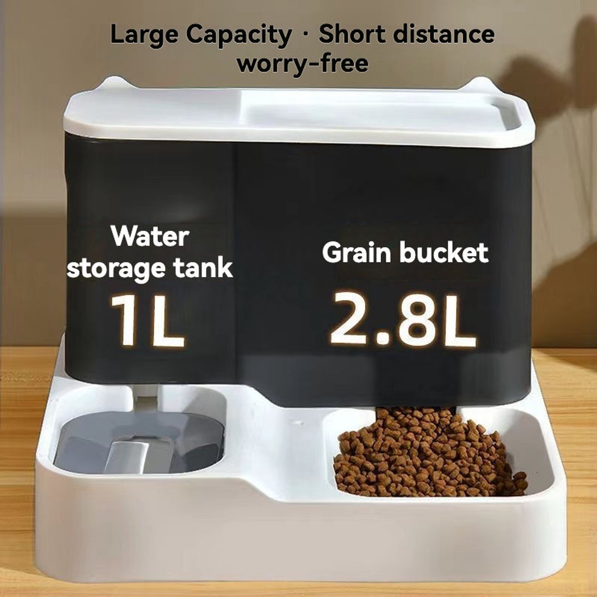 Gadgetzan® 2-in-1 Automatische Voer- en Waterdispenser voor Huisdieren - Wit