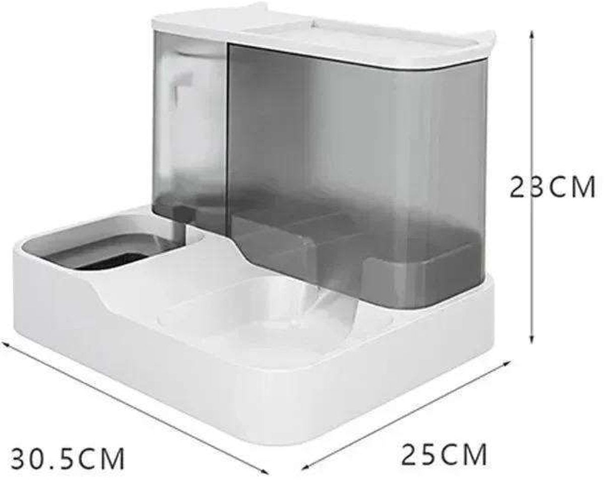 Gadgetzan® 2-in-1 Automatische Voer- en Waterdispenser voor Huisdieren - Wit